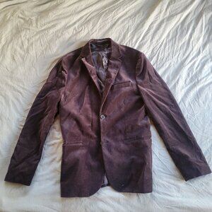 H&M Slim Fit Velvet Blazer Size 38R